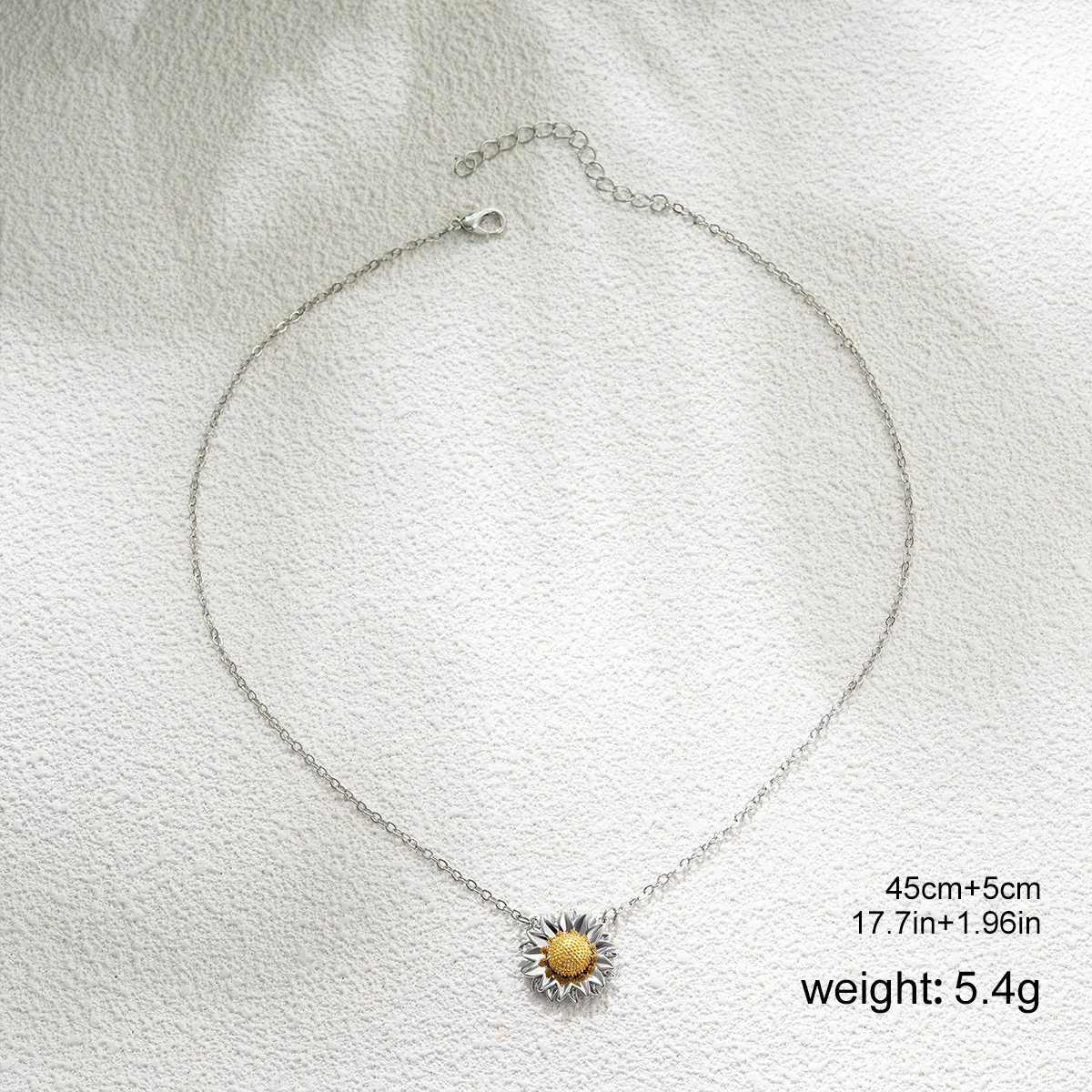 Wholesale Jewelry Copper Flower Pendant Bamboo Chain Electroplating Women's Necklace - Image 6