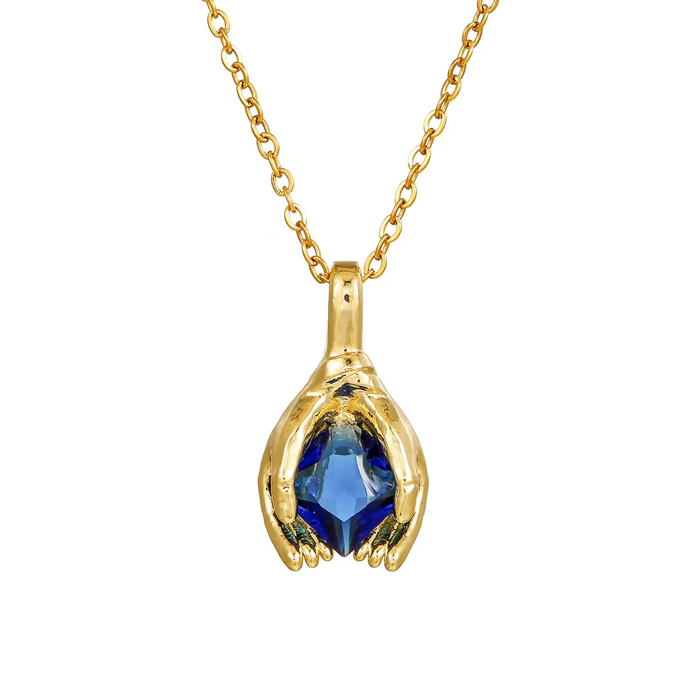Wholesale Jewelry Copper Handmade Geometric Pendant Necklace For Women - Image 10