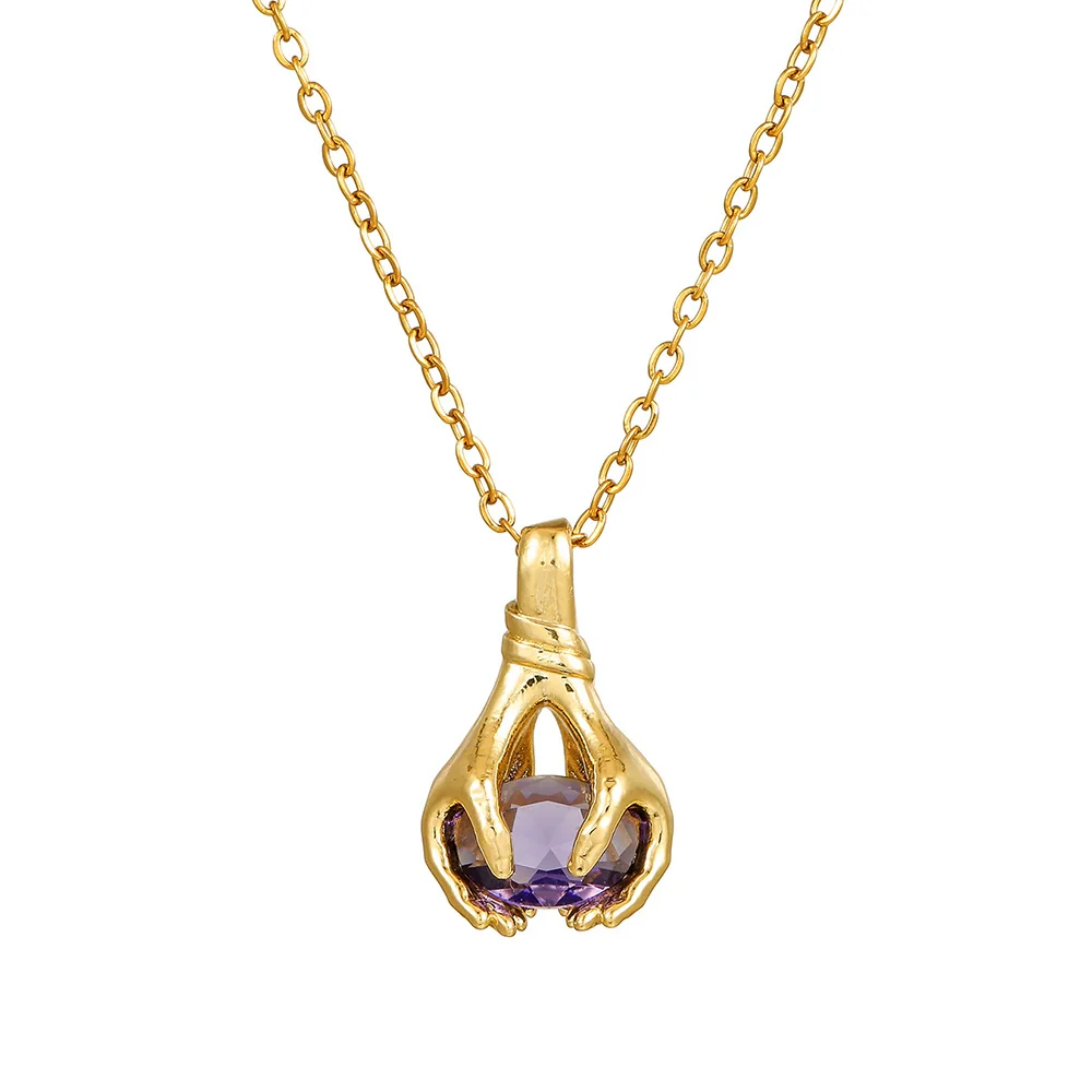 Wholesale Jewelry Copper Handmade Geometric Pendant Necklace For Women - Image 15