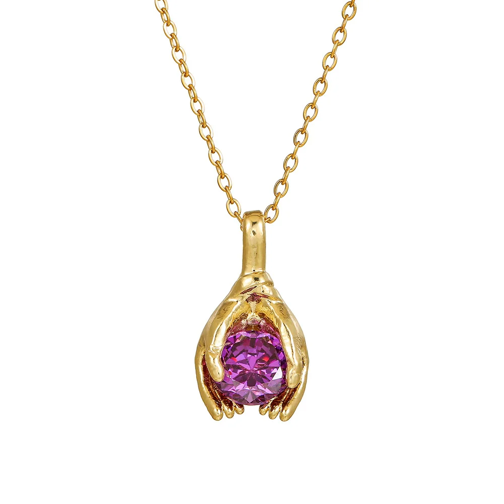 Wholesale Jewelry Copper Handmade Geometric Pendant Necklace For Women - Image 6