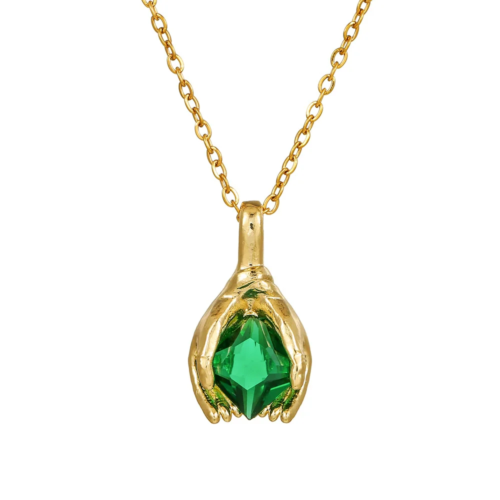 Wholesale Jewelry Copper Handmade Geometric Pendant Necklace For Women - Image 9
