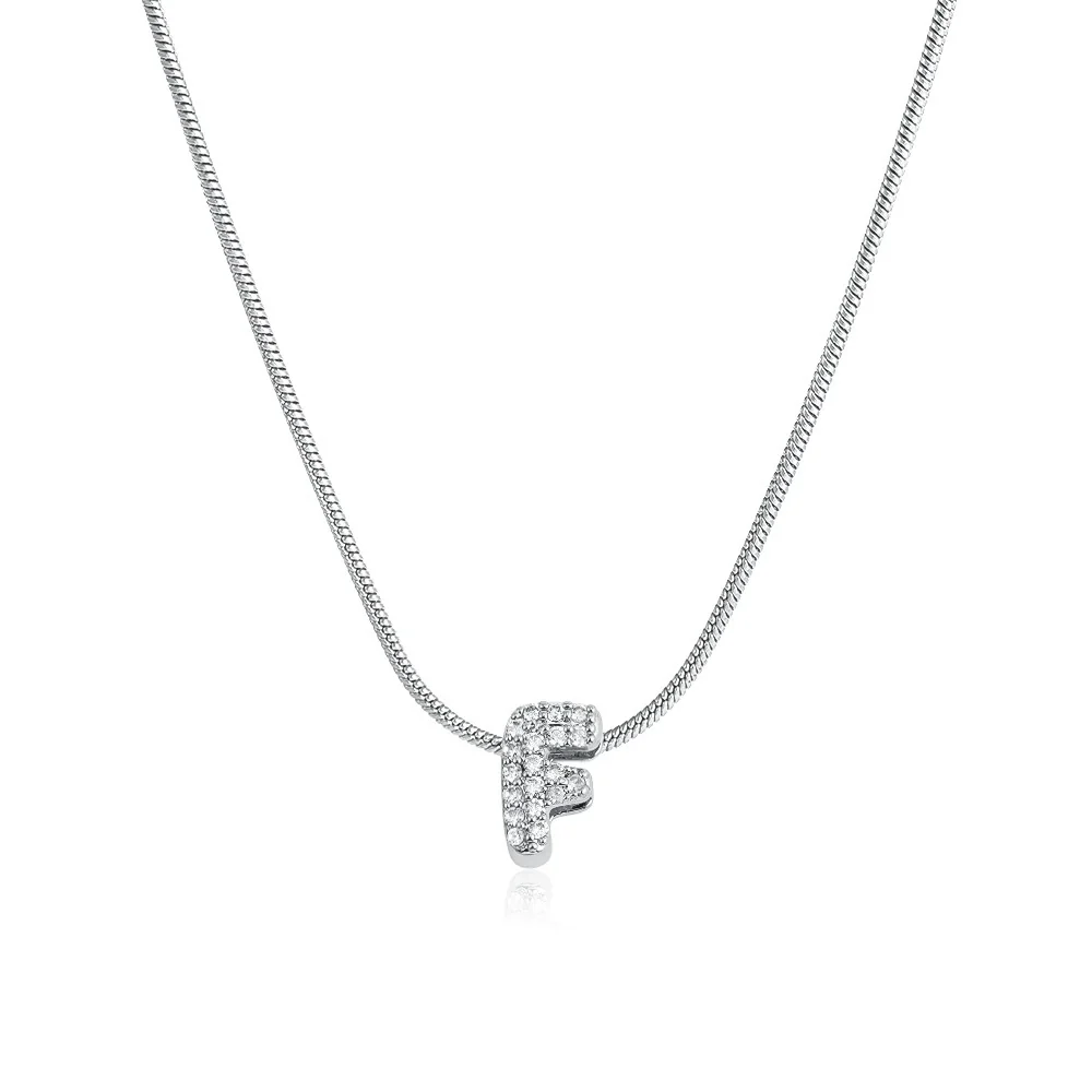 Wholesale Jewelry Copper Inlaid Zircon Letter Pendant Necklace Light Luxury Style - Image 15