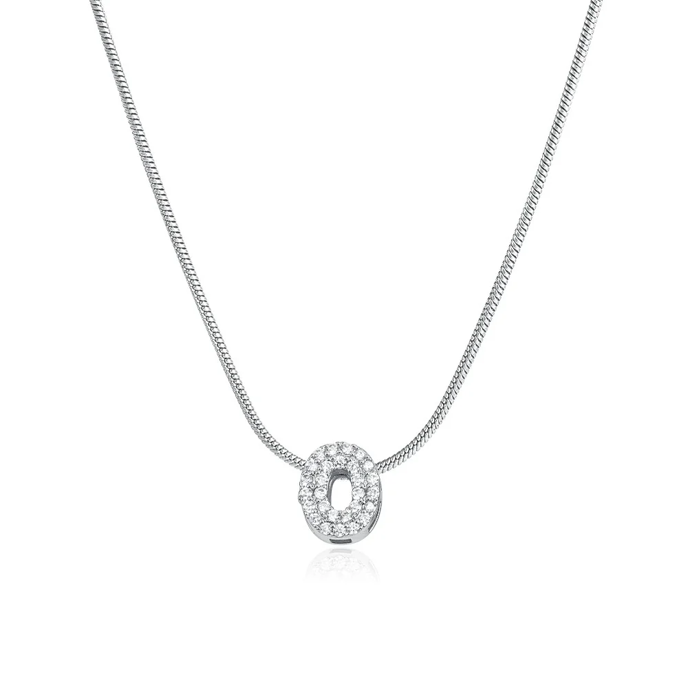Wholesale Jewelry Copper Inlaid Zircon Letter Pendant Necklace Light Luxury Style - Image 33