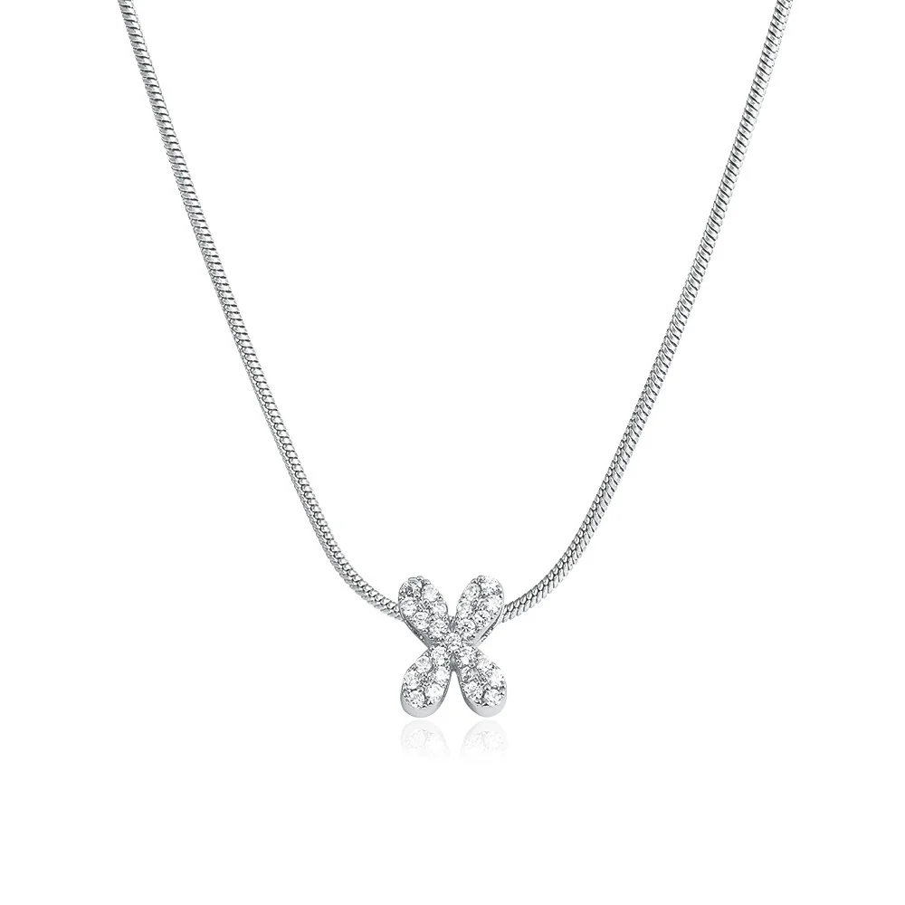 Wholesale Jewelry Copper Inlaid Zircon Letter Pendant Necklace Light Luxury Style - Image 51