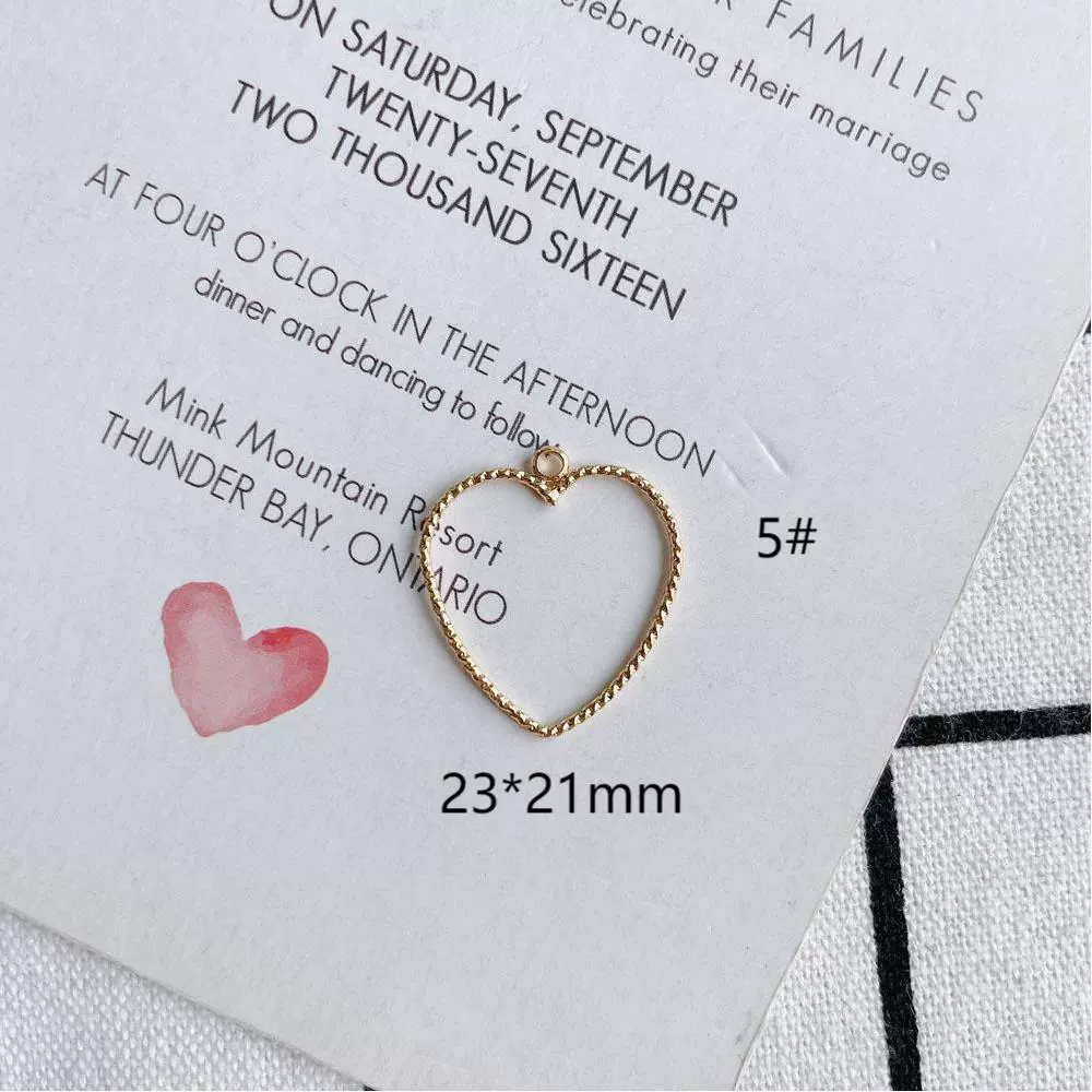 Wholesale Jewelry Copper Pendant With Simple Geometric Shapes Round Square Real Gold Plating Accessories - Image 10