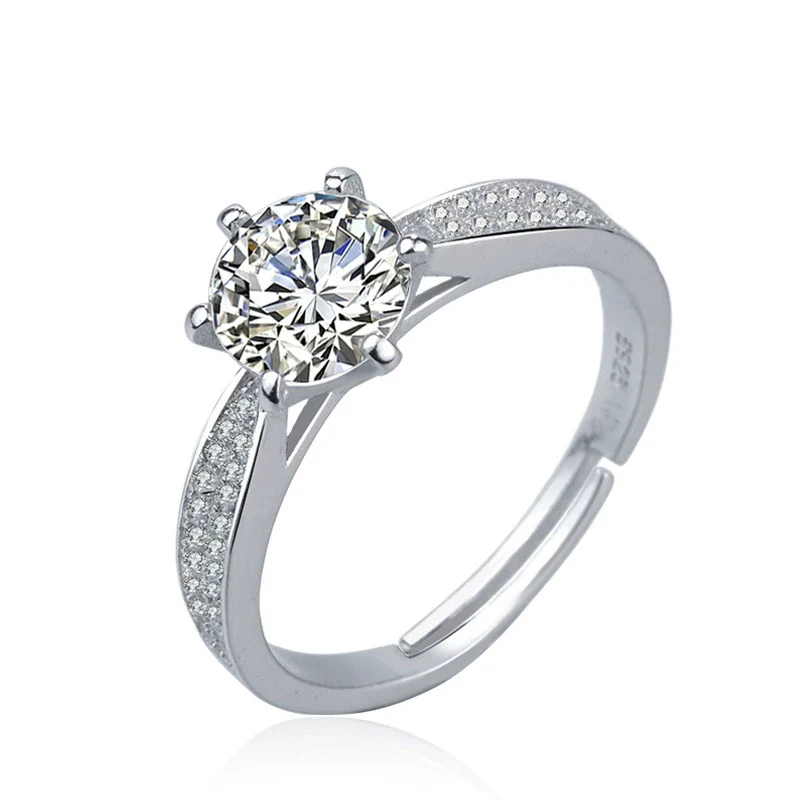 Wholesale Jewelry Copper Ring With Flower Pattern And Zircon For Women Minimalist And Geometric Style - Image 4