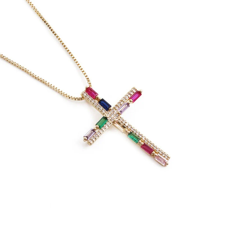Wholesale Jewelry Copper Zircon Cross Animals Zodiac Microinlay Pendant Necklace - Image 10