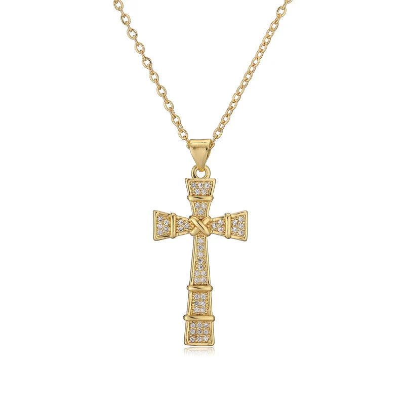 Wholesale Jewelry Copper Zircon Cross Animals Zodiac Microinlay Pendant Necklace - Image 6