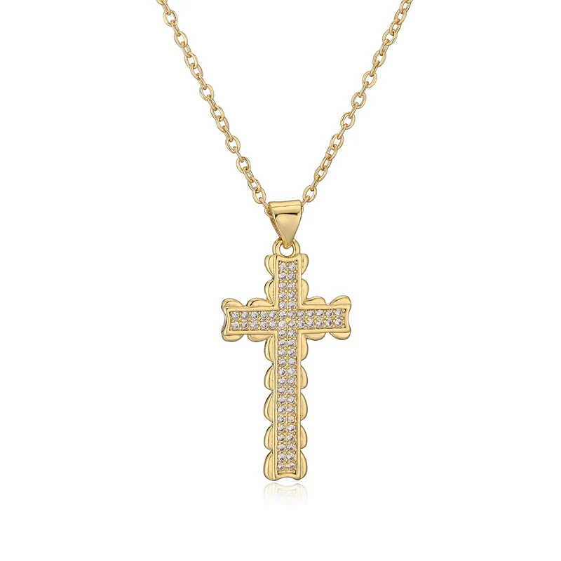 Wholesale Jewelry Copper Zircon Cross Animals Zodiac Microinlay Pendant Necklace - Image 7