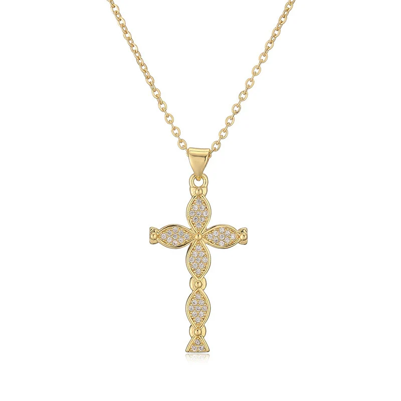 Wholesale Jewelry Copper Zircon Cross Animals Zodiac Microinlay Pendant Necklace - Image 8