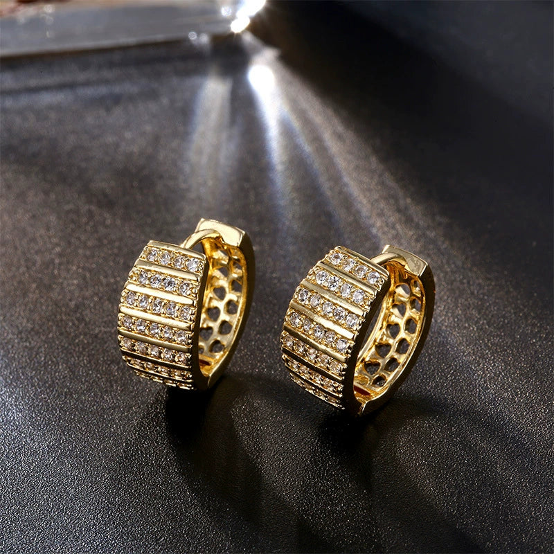 Wholesale Jewelry Exaggerated Metal Retro Creative Geometric Electroplated Women's Earrings Ear Clip - Image 7