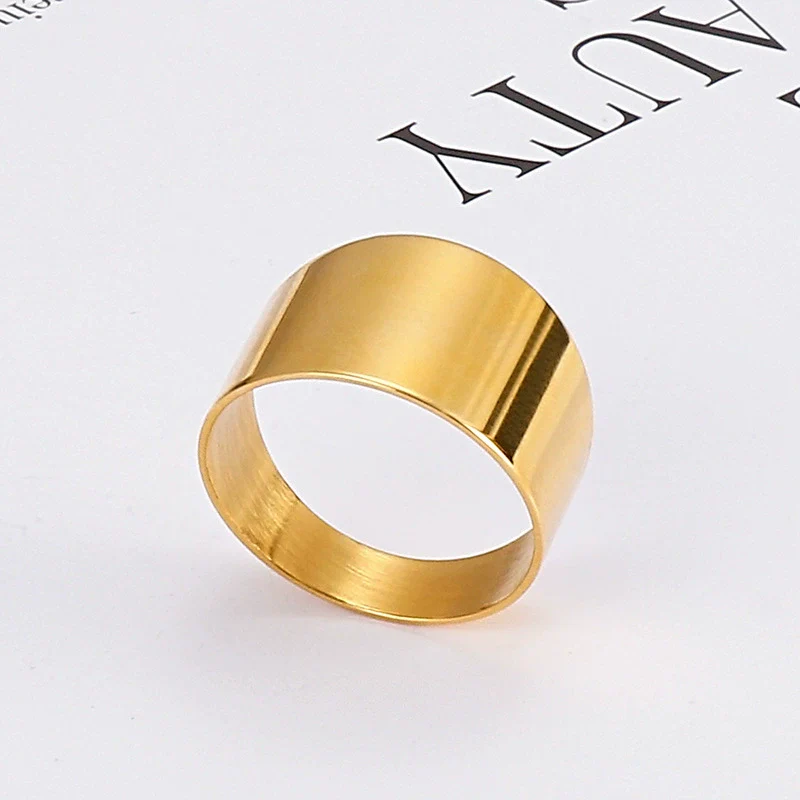 Wholesale Jewelry Fashion Casual Titanium Steel Ring Electroplated Unisex Accessories - Image 4