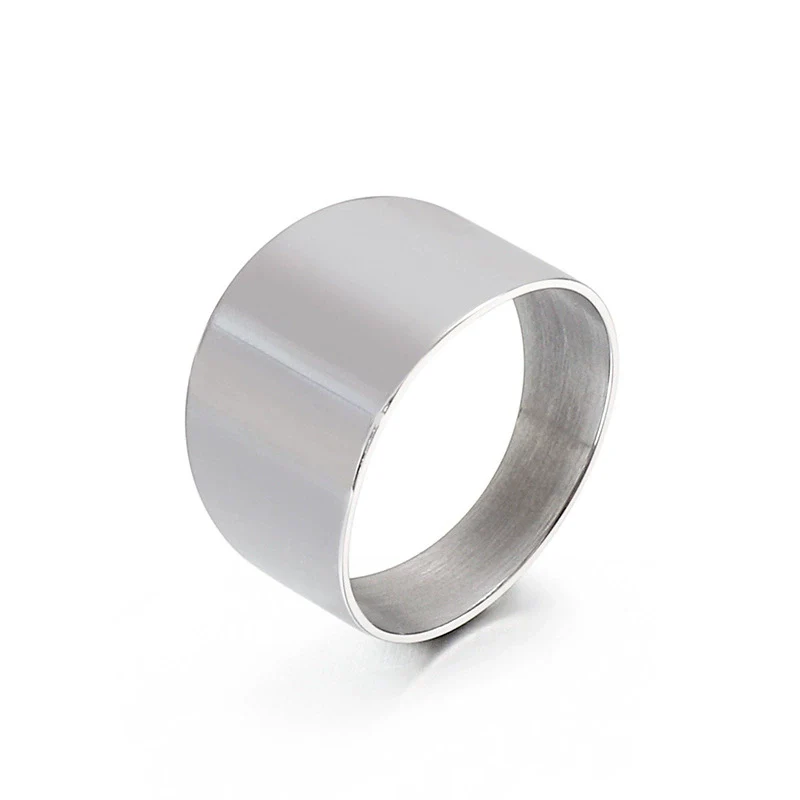 Wholesale Jewelry Fashion Casual Titanium Steel Ring Electroplated Unisex Accessories - Image 5