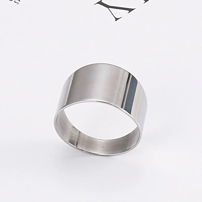 Wholesale Jewelry Fashion Casual Titanium Steel Ring Electroplated Unisex Accessories - Image 6