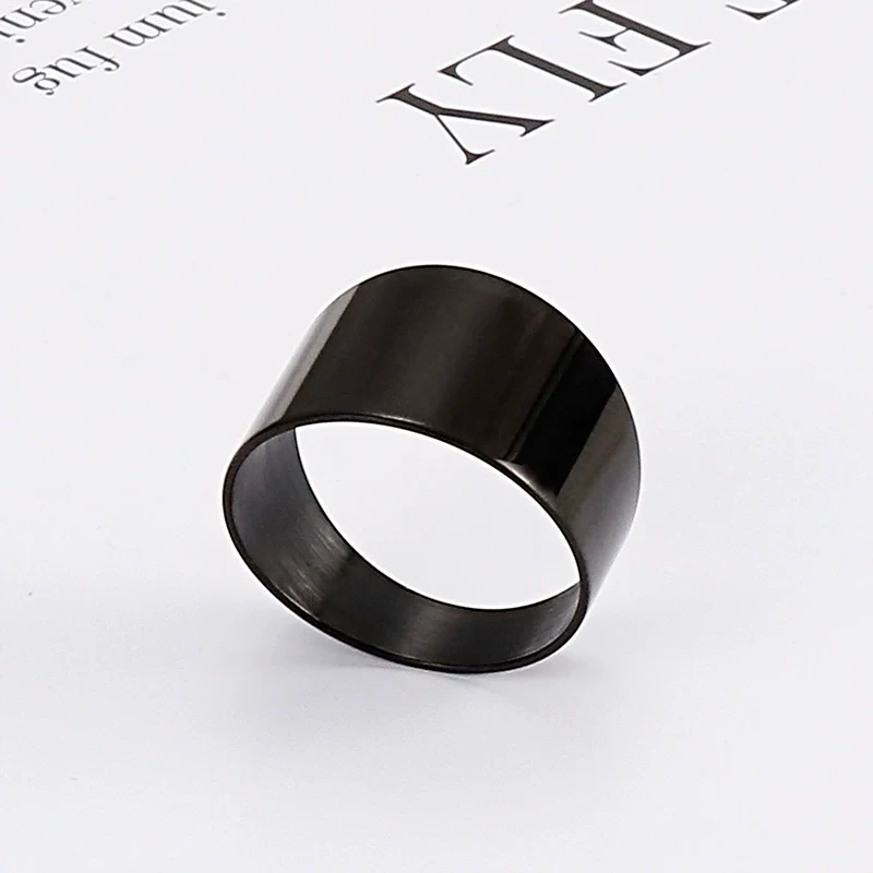 Wholesale Jewelry Fashion Casual Titanium Steel Ring Electroplated Unisex Accessories - Image 7