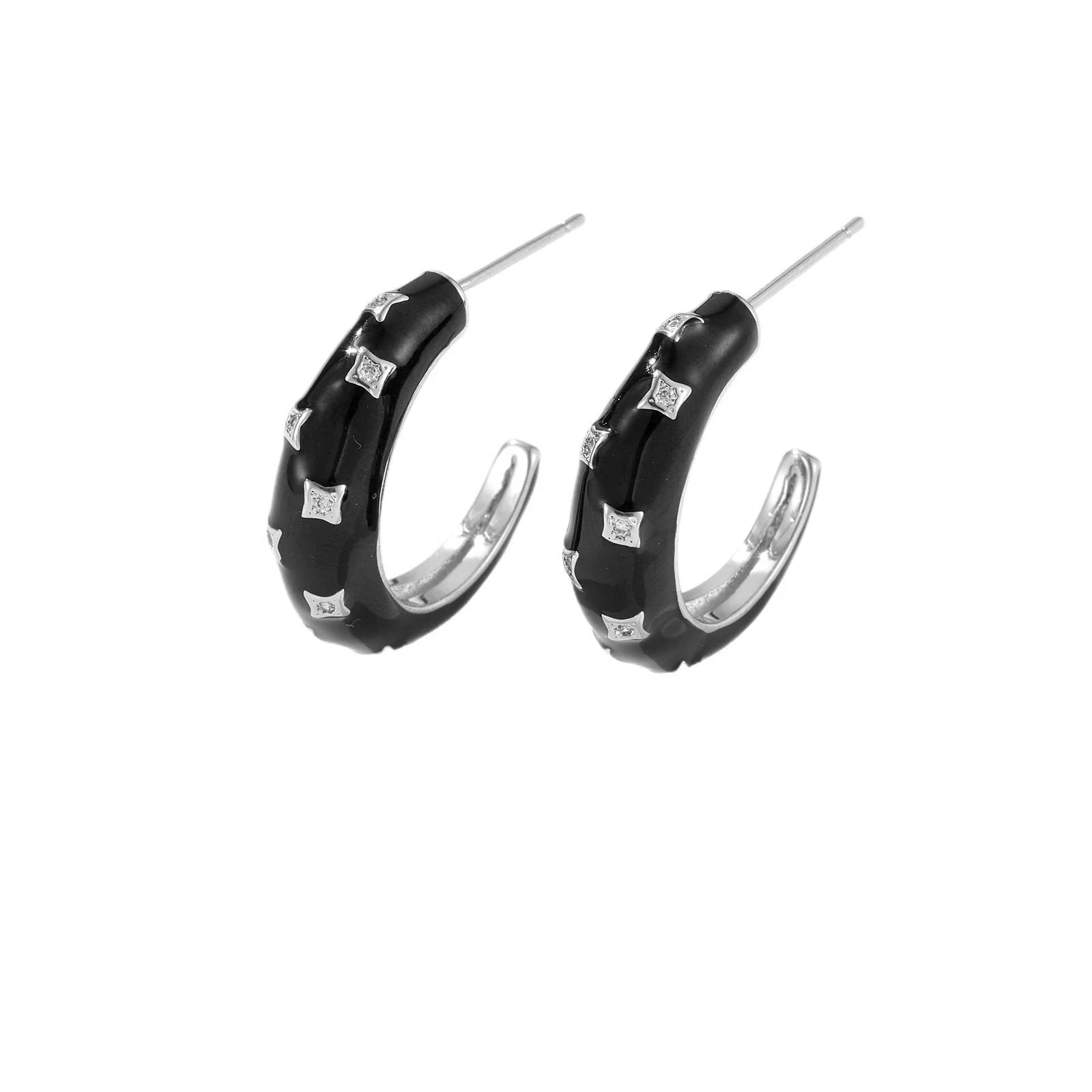 Wholesale Jewelry Fashion Ol Geometric Cshaped Copper Electroplated Earrings - Image 5