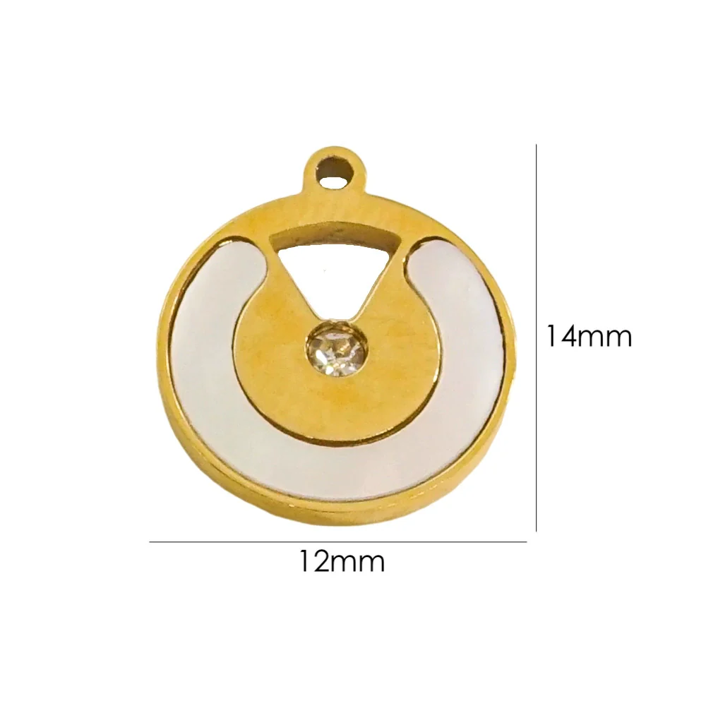 Wholesale Jewelry Freshwater Shell Inlay Stainless Steel Light Luxury Pendant - Image 16