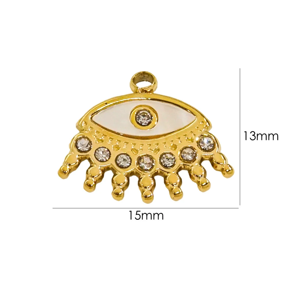 Wholesale Jewelry Freshwater Shell Inlay Stainless Steel Light Luxury Pendant - Image 18