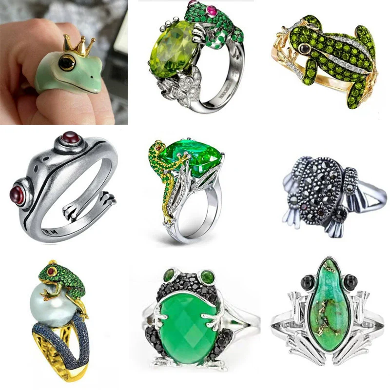 Wholesale Jewelry Frog Combination Alloy Geometric Electroplated