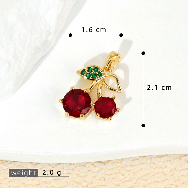Wholesale Jewelry Fruit Style Copper Pendant Necklace With Electroplating - Image 10