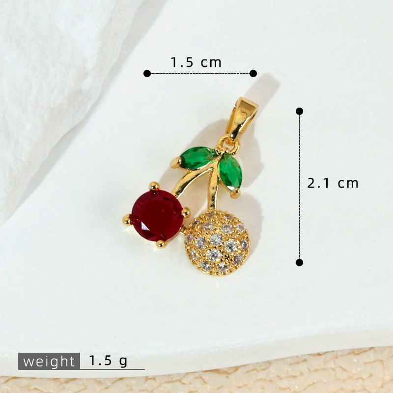 Wholesale Jewelry Fruit Style Copper Pendant Necklace With Electroplating - Image 13