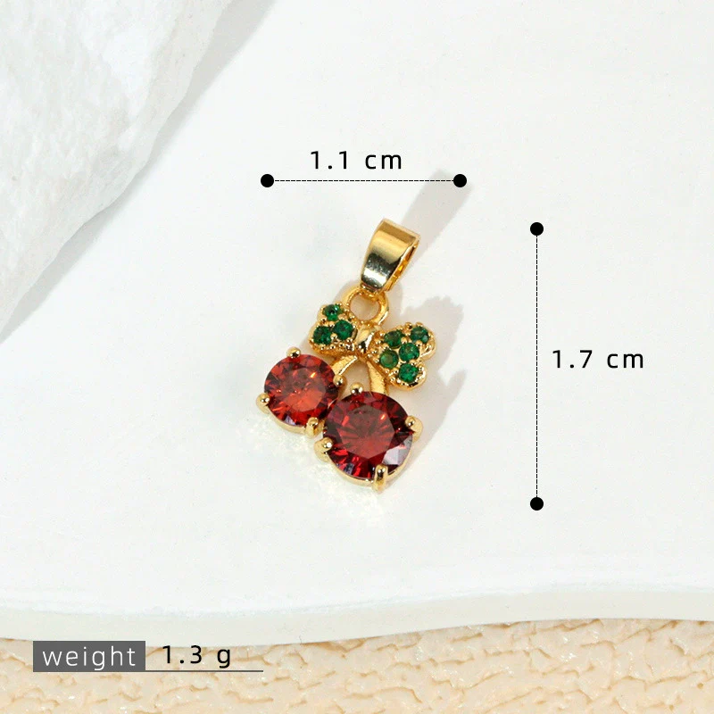 Wholesale Jewelry Fruit Style Copper Pendant Necklace With Electroplating - Image 16