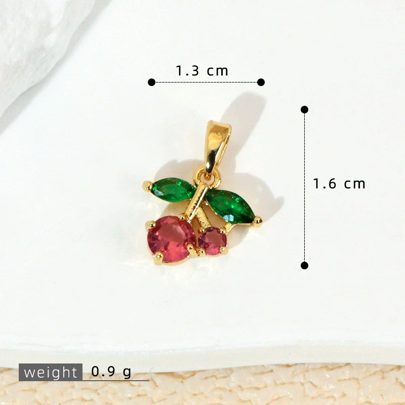 Wholesale Jewelry Fruit Style Copper Pendant Necklace With Electroplating - Image 17
