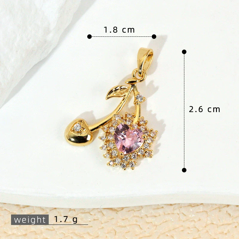 Wholesale Jewelry Fruit Style Copper Pendant Necklace With Electroplating - Image 18