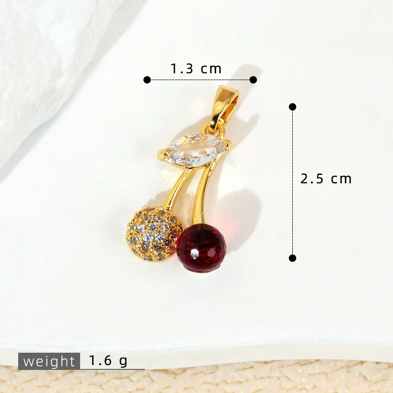 Wholesale Jewelry Fruit Style Copper Pendant Necklace With Electroplating - Image 25