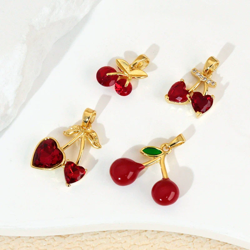 Wholesale Jewelry Fruit Style Copper Pendant Necklace With Electroplating - Image 3