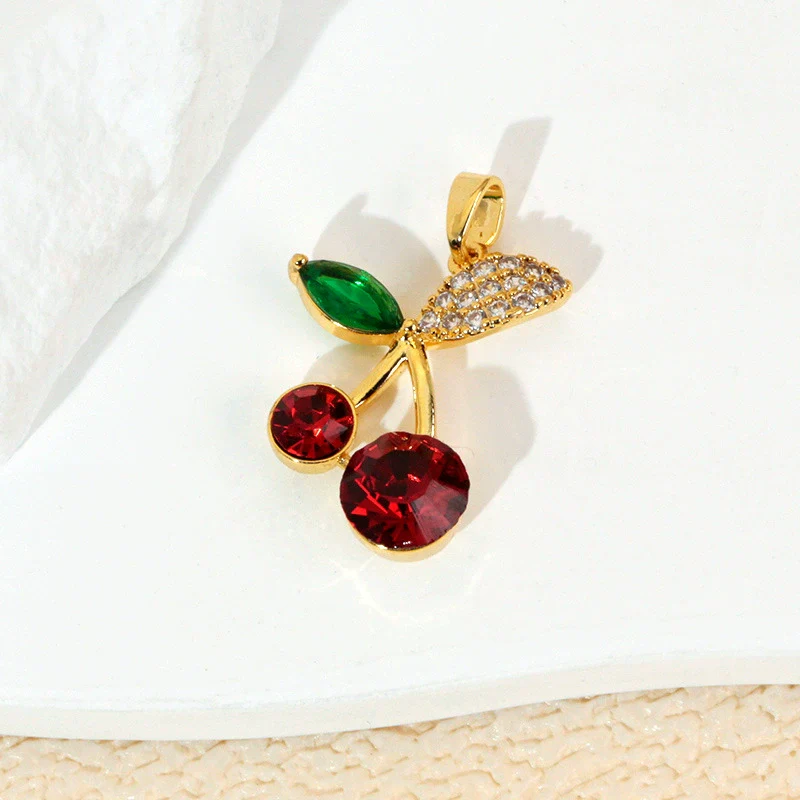 Wholesale Jewelry Fruit Style Copper Pendant Necklace With Electroplating - Image 4