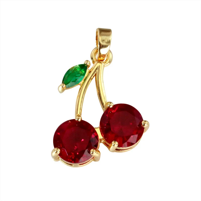 Wholesale Jewelry Fruit Style Copper Pendant Necklace With Electroplating - Image 5
