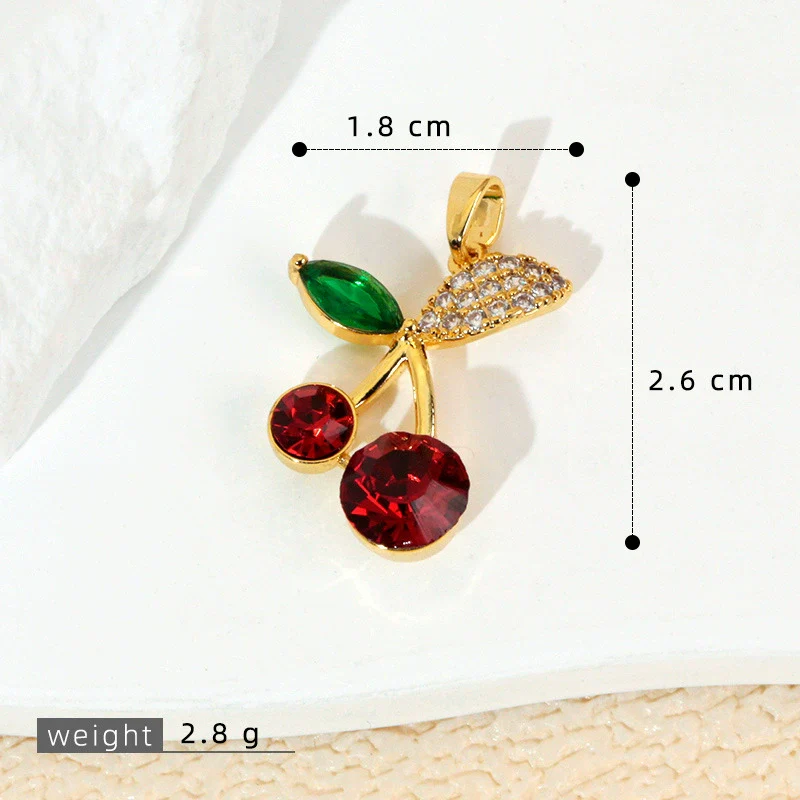 Wholesale Jewelry Fruit Style Copper Pendant Necklace With Electroplating - Image 6
