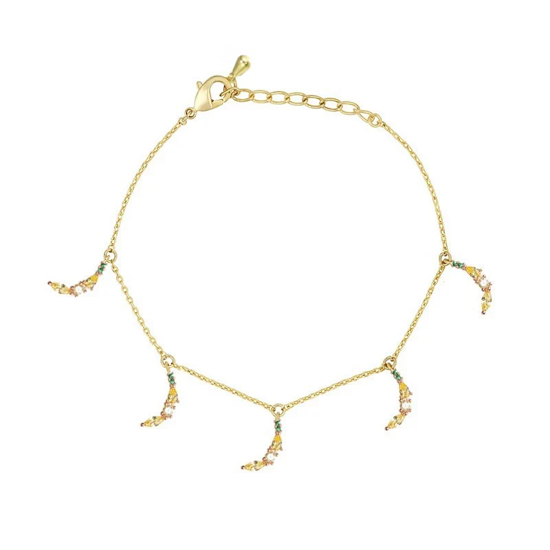 Wholesale Jewelry Fruit Style Copper Zircon Women's Tropical Fruit Bracelet - Image 14