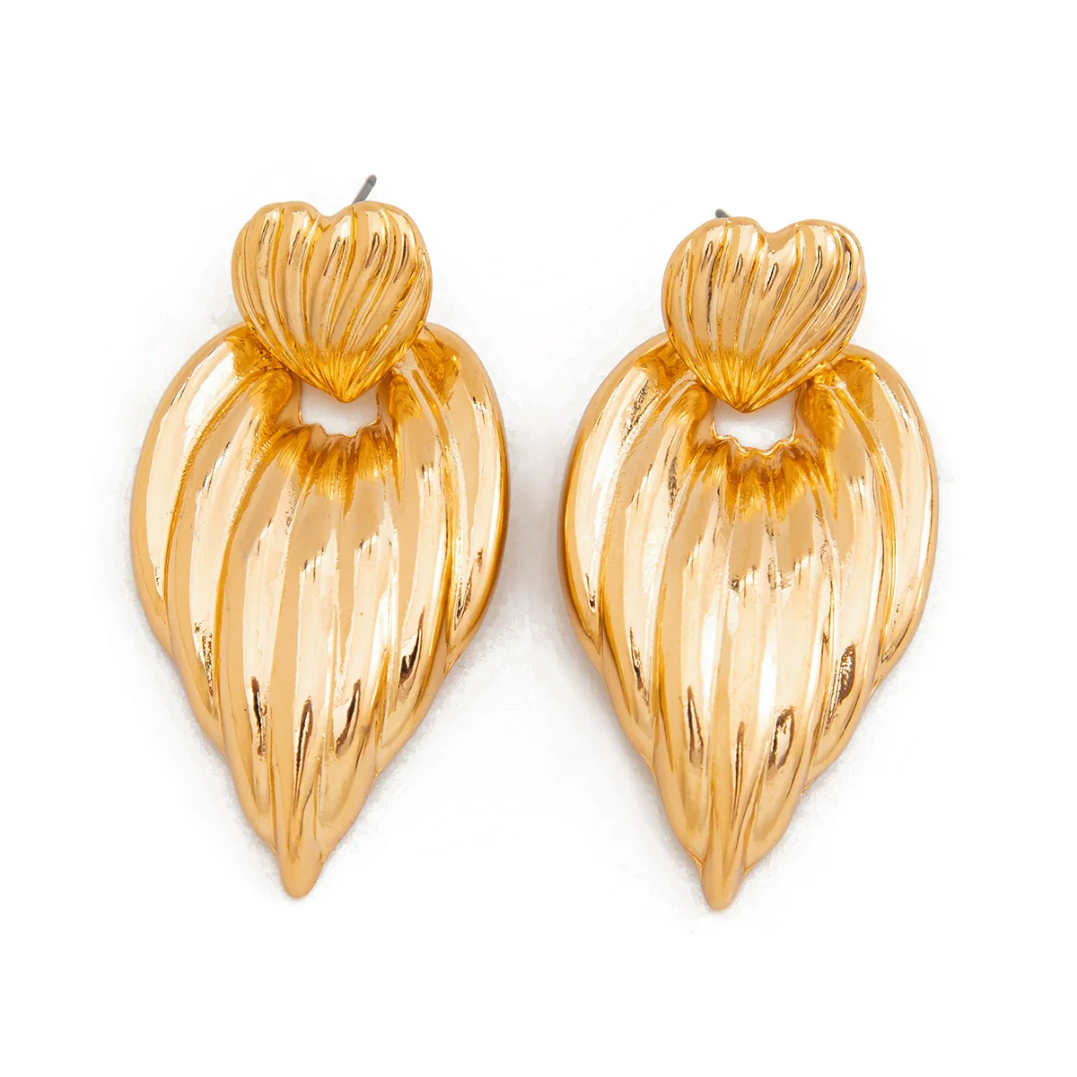 Wholesale Jewelry Geometric Alloy Electroplated Love Earrings For Women - Image 5
