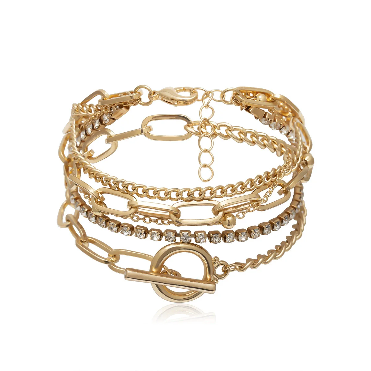 Wholesale Jewelry Geometric Alloy Electroplated Women's Bracelet - Image 5