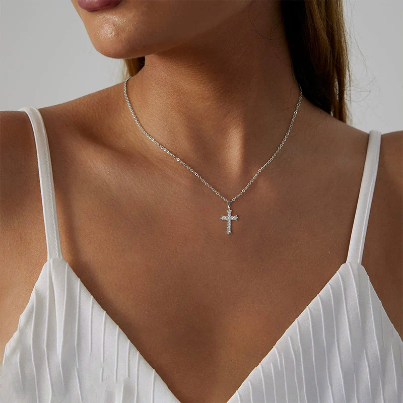 Wholesale Jewelry Geometric Copper Real Gold Plated Pendant Necklace For Women - Image 2