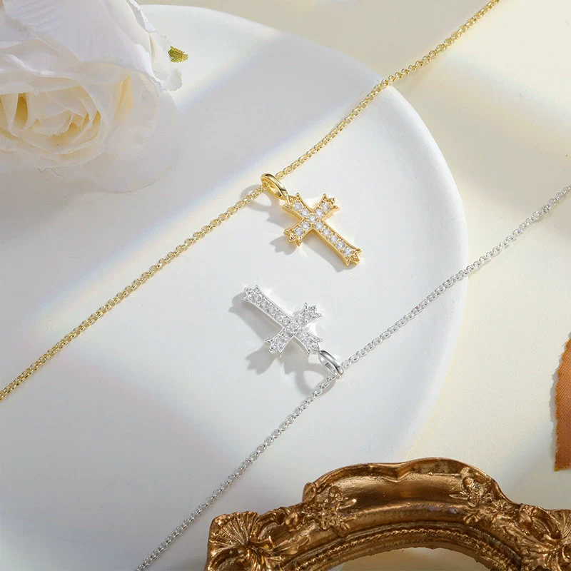Wholesale Jewelry Geometric Copper Real Gold Plated Pendant Necklace For Women - Image 3