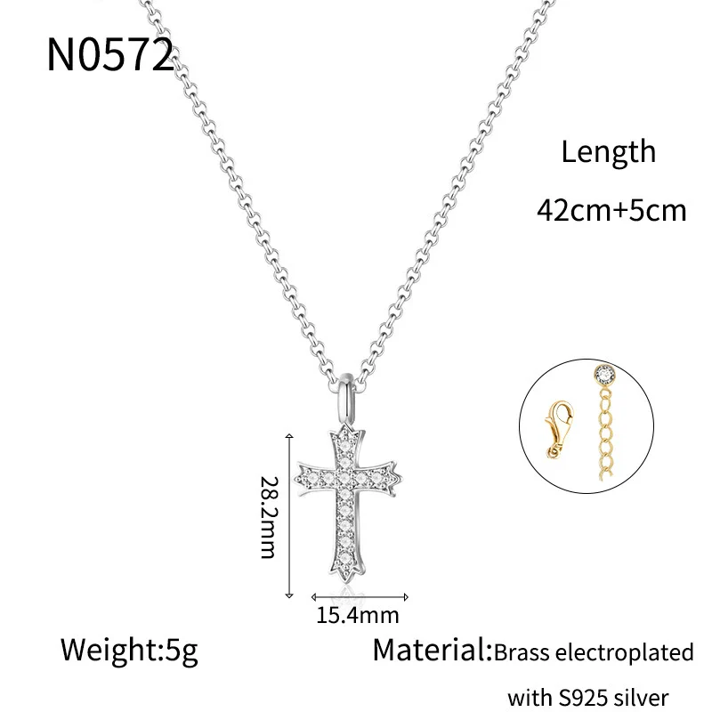Wholesale Jewelry Geometric Copper Real Gold Plated Pendant Necklace For Women - Image 6