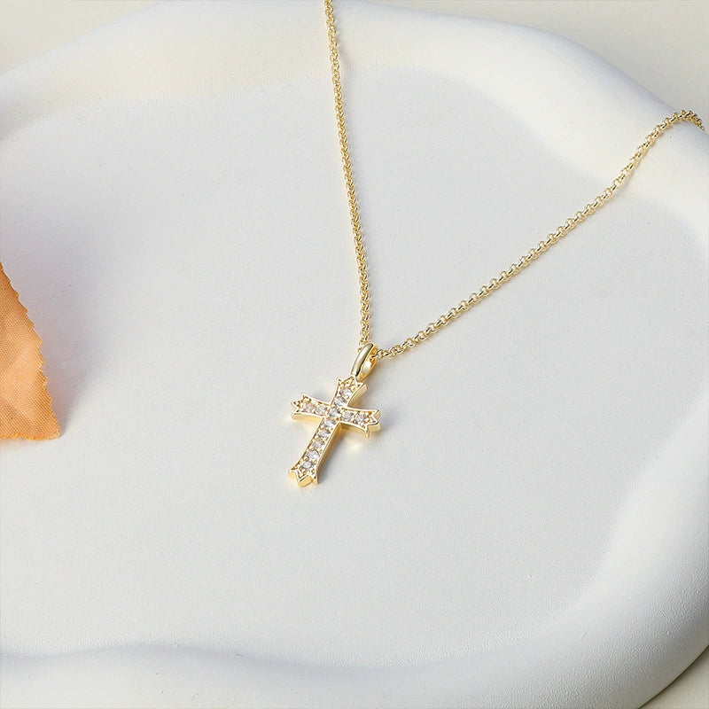 Wholesale Jewelry Geometric Copper Real Gold Plated Pendant Necklace For Women - Image 7