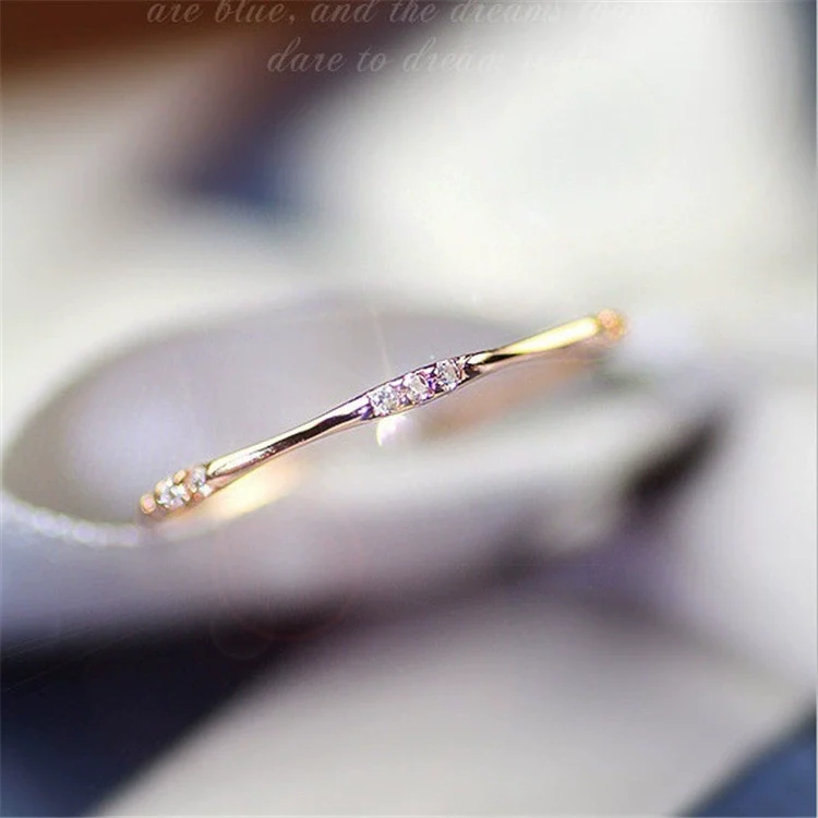 Wholesale Jewelry Geometric Copper Women's Ring With Electroplating - Image 4