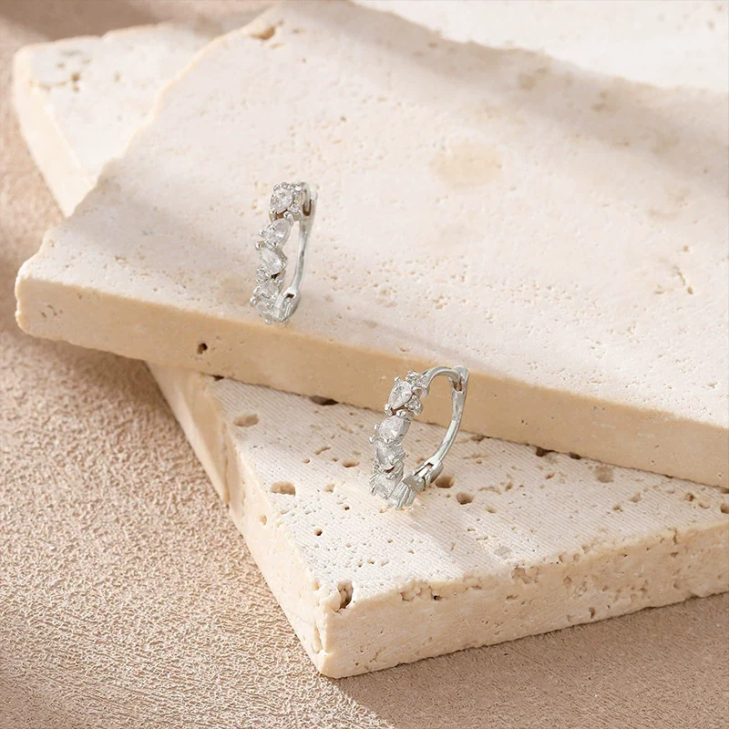 Wholesale Jewelry Geometric Gold Plated Copper Earrings - Image 4
