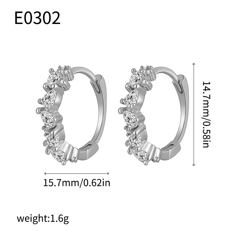 Wholesale Jewelry Geometric Gold Plated Copper Earrings - Image 7