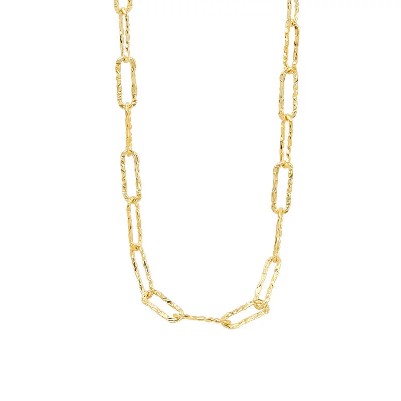 Wholesale Jewelry Geometric S925 Sterling Silver Electroplated Necklace For Women - Image 5