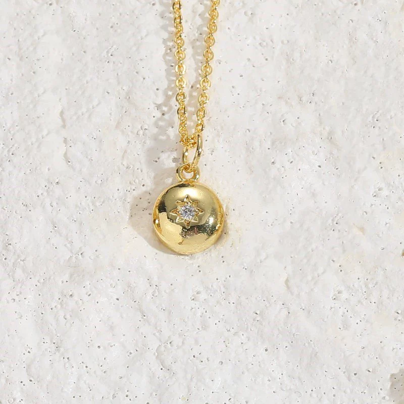 Wholesale Jewelry Geometric Sixpointed Star Zircon Copper Electroplated Ochain Pendant Necklace For Women - Image 12