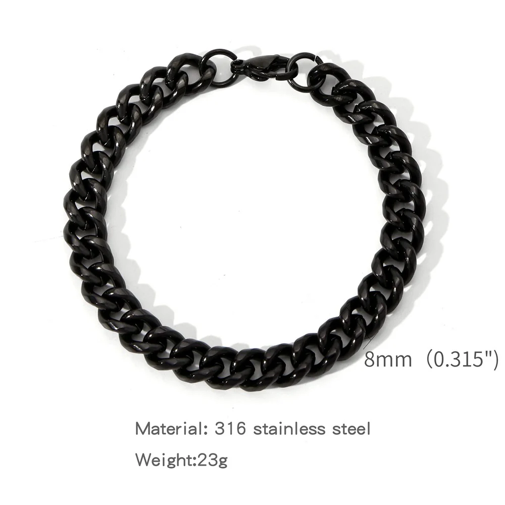 Wholesale Jewelry Geometric Stainless Steel Electroplating Round Grinding Unisex Bracelet - Image 17