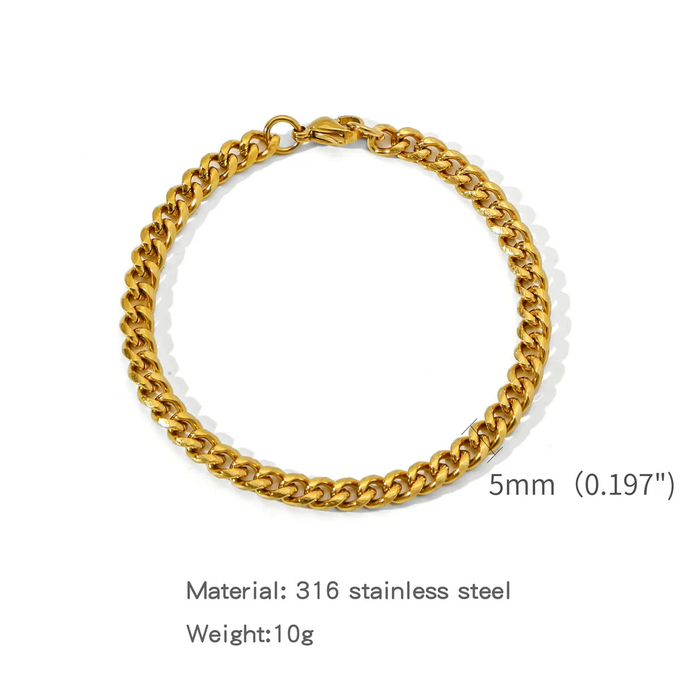 Wholesale Jewelry Geometric Stainless Steel Electroplating Round Grinding Unisex Bracelet - Image 6