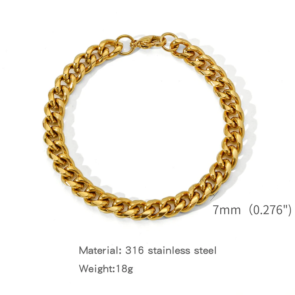 Wholesale Jewelry Geometric Stainless Steel Electroplating Round Grinding Unisex Bracelet - Image 8