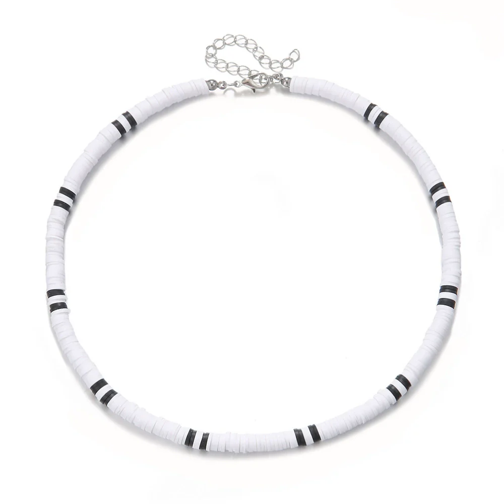Wholesale Jewelry Geometric Wooden Shell Stainless Steel Handmade O Chain Necklace Unisex Hiphop Style - Image 6
