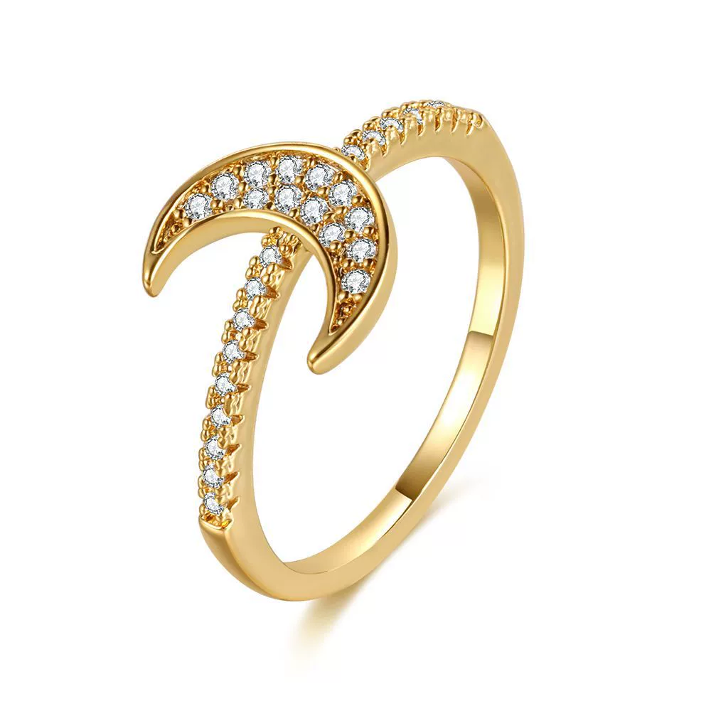 Wholesale Jewelry Heart Geometric Brass Real Gold Plated Zircon Ring Bracelet For Women - Image 7